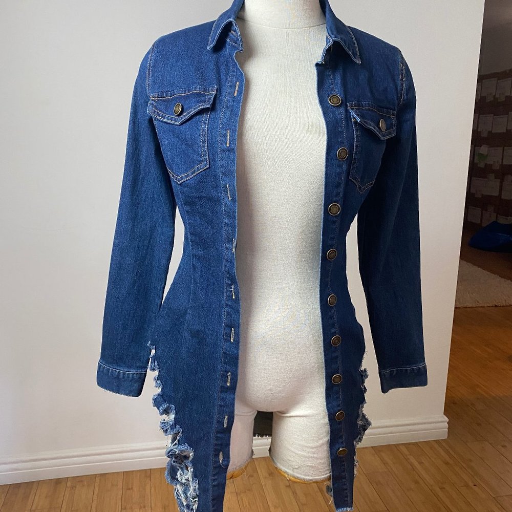 Denim shirt dress from Fashion Nova